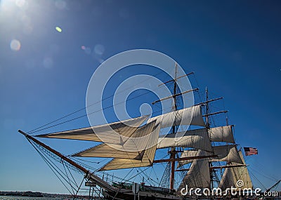 On the Waterfront in San Diego, California Editorial Stock Photo